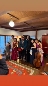 青木山荘で、素敵な演奏会  